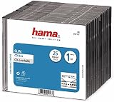 Hama CD Box Slim, Schwarz/Transparent