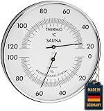 TFA Dostmann Sauna Thermo-Hygrometer Messing
