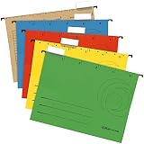 Herlitz 5874656 Hängemappe A4 UniReg farbig sortiert 5er Kraftkarton