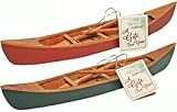 BUY LOW SELL LOW Handgefertigtes Kanu aus Holz mit Paddeln