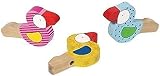 goki 4013594619714 Musikinstrument-Vogeltröte aus Holz einzeln