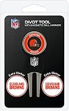 Team Golf NFL Cleveland Browns Pitchgabel-Set mit 3 Golfball-Markern