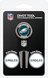 Team Golf NFL Philadelphia Eagles Pitchgabel-Set mit 3 Golfball-Markern