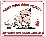 Nobby 93296 Warntafel Unser Hund Kann Karate
