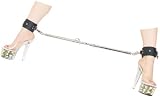 Bondage verstellbare Erotik Metall Spreizstange mit Leder Fußfesseln Bein Spreizstange…