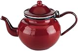 IBILI 910370 Teekanne Roja 0,75 l aus emailliertem Stahl in rot