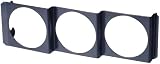 AUTO-STYLE Leistungsinstrument DIN Panel Metall für 3x52 mm Instrumente Schwarz