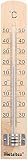 Metaltex 298005 Innenthermometer Braun 3 x 18 x 0,8 cm