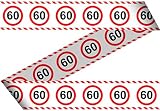 Folat SCH-5426 28460 Party Absperrband Verkehrsschild-15 m-Zahl