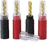 Dynavox Bananenhohlstecker 2 x rot
