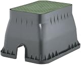 Arqueta rectangular 4 vías Para ubicar hasta 4 válvulas de riego de 24 V. Máx. carga…