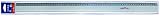 LYRA Metalllineal mit Gummi 60 cm im PVC-Beutel