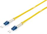 Equip LWL Patchkabel LC->LC 5.00m Singlemode Duplex OS2 Yel Polybeutel