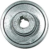 Ribimex Aluminium-Riemenscheibe Ø100 mm für Welle Ø19 mm
