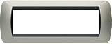 BTicino Legrand 7 Module Lichtplatte Titan