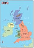 Wildgoose Education WG3514 Einfache Großbritannien-Karte