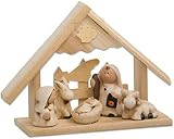 My Home Holz-Krippe mit Figuren