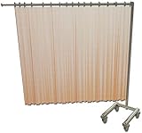 GiMa 45505 Edelstahl Trolley für 1 Vorhang
