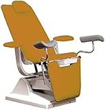 Euroclinic Metal apricot Gynex Bett Stuhl mit Rollenhalter