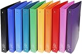 Exacompta 51699E 20er Pack Ringbuch OPAK DIN A4 aus Kunststoff 4 Ringe 30mm breit farbig…