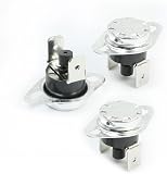 sourcing map 3Pcs NC Temperaturschalter Temp Manueller Reset Thermostat 80 Grad Celsius