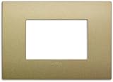Vimar Serie Arke Rahmen Classic 3 Module Technopolymer Gold matt
