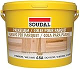 Soudal 68A Parkettkleber Parkettklebstoff Lösemittelfrei 5Kg -> Farbe Hellbraun