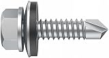 Desa 79363196 Reduzierter Bohrer DIN 7504-K 6,3x19 mit Unterlegscheibe P16
