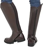 Riders Trend Erwachsene Reiterchaps Leder Premium Rindsleder mit Amara Gefüttert Chaps