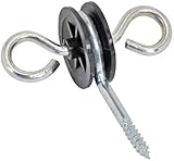 VOSS.farming 10 x Torgriffisolator rund und drehbar mit Öse verzinkte Torgriffisolatoren…