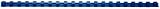 Texet 78247b Klemmschienen Kamm Kunststoff 30 Blatt 6 mm für 21 Ringe Pack 100 Blau