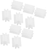 sourcing map 10 Stück Weiß Kunststoff 8 Zähne 2mm Welle Durchmesser DIY RC Modell Getriebe