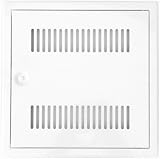 Revisionstür Softline weiß mit Lüftungsschlitzen und Vierkantverschluss 60 x 60 cm