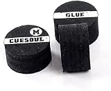 CUESOUL 3 Stück 10 mm 6-Layer Pigskin Snooker Queue Spitzen