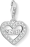 THOMAS SABO Damen Charm-Anhänger SISTER 925 Sterlingsilber 1266-051-14