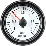 AUTO-STYLE Weiß Performance Instrument Ladedruckanzeige +2,0>1 bar 52mm