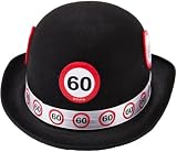 Folat 62360 - Melone aus Filz schwarz
