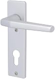 Alpertec 40040520K1 Aluminium Türbeschlag Florence-Kurzschild Silber eloxiert für…