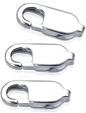 MATERIA 3 Stück Karabiner-Verschluss 925 Silber 8mm für Armbänder Ketten Schmuck…