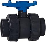 Aquaforte PVC Kugelhahn mit beidseitigen Überwurf "Econo-Line"