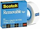 3M Scotch Magic Klebeband 811 matt Kerndurchmesser 26 mm 319mm