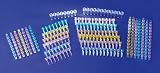 QSP 077081C Microtube und Kappe im 8 Streifen mit Alphanumerischer Beschriftung