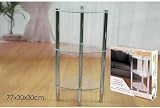 GENERAL TRADE Eckregal 3 Ablagen transparent