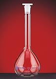 SCILABWARE 090076 Fiole Jaugée en Verre Pyrex Col Lisse