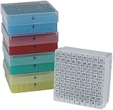 DUTSCHER 49754 0 Boîte de Congélation en polypropylène pour 81 cryotubes 5 mL