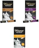 Finnern 2X Miamor cat Snack Multi-Vitamin Cream Leberwurst Malt-Käse 6x15g