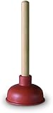 Anzapack 853914S Abflussreiniger aus Gummi mit Holzgriff