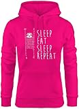MoonWorks lustiger Hoodie für Damen mit Faultier