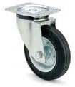Arsa 66505 – Rad Rotation Sockel 160 Platine Walze Ø Gummi schwarz