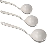 Kigima Suppenkelle Set 3Stk Weiß– 3-teiliges Schöpfkellen-Set aus hitzebeständigem…
